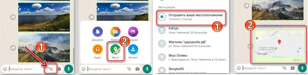 Як скинути геолокацію по Whatsapp: відправка розташування з андроїда або айфону, способи поділитися та оновити дані