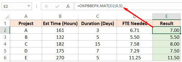 Округлення чисел до цілого або до кратного в Excel