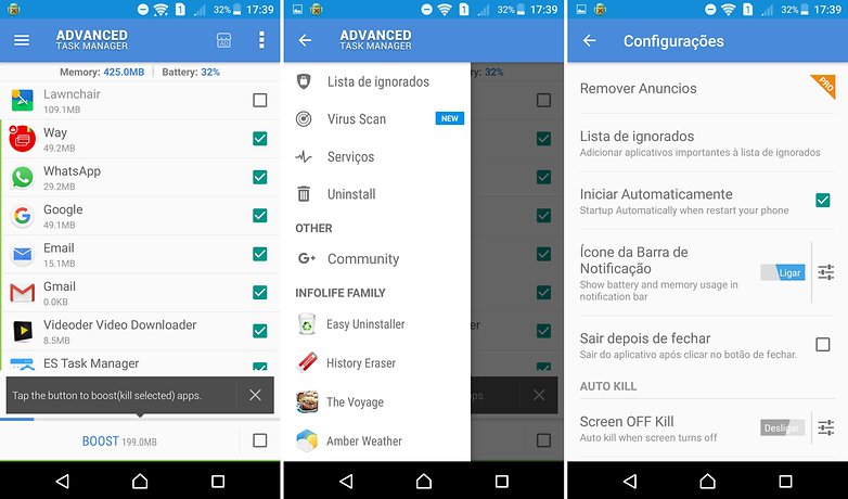 Відключення фонових програм на смартфонах Android
