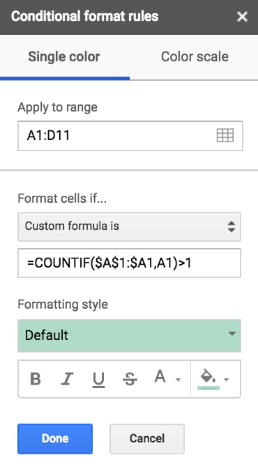 Як видалити дублікати в Google Sheets