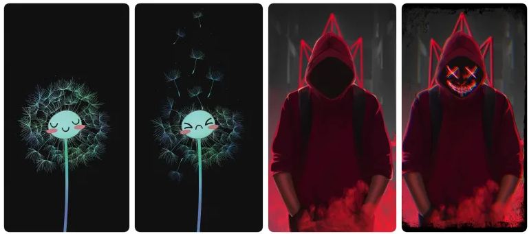 Подвійні шпалери на телефон на блокування та шпалери на головний екран