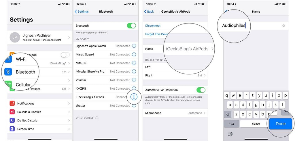 Налаштування та підключення Ейрподс до Айфону