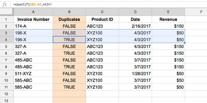 Як видалити дублікати в Google Sheets
