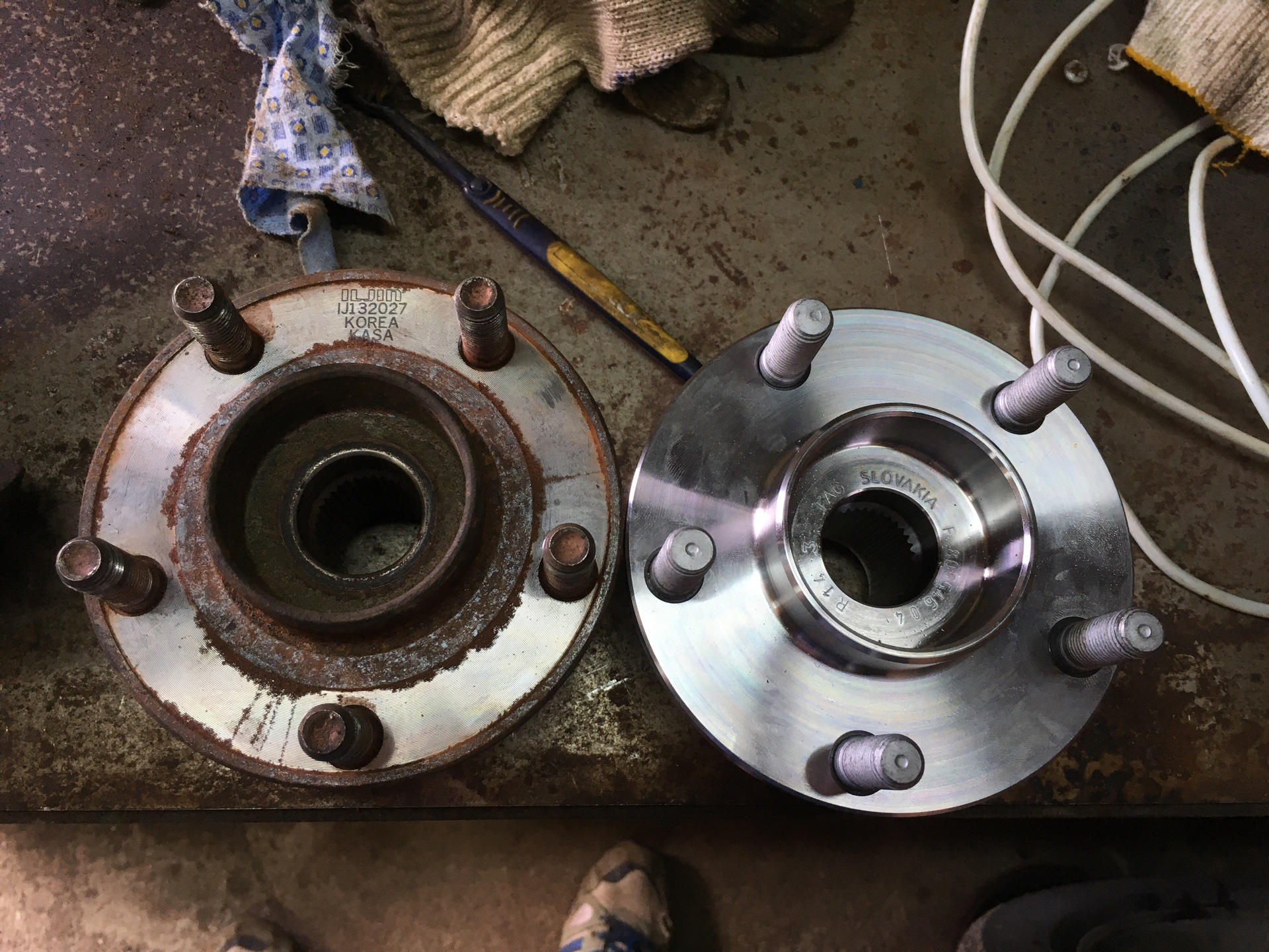 Замена ступицы колеса