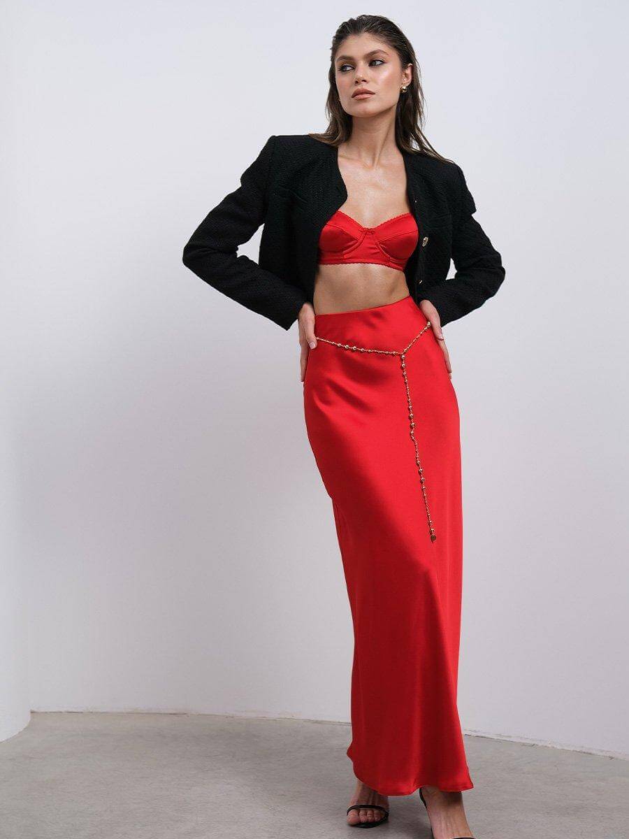 Як носити довгі спідниці