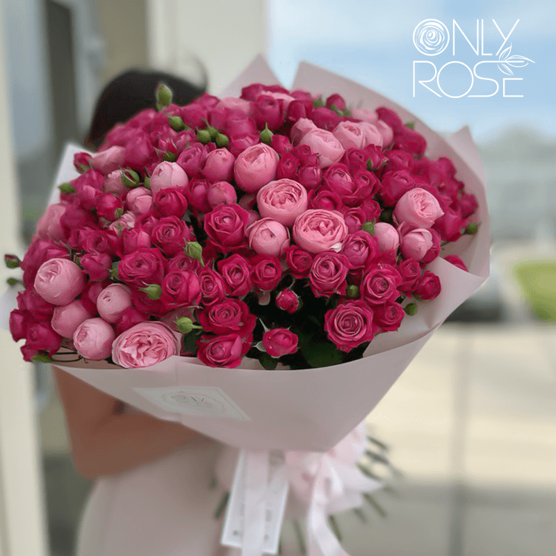 Букет из 55 роз