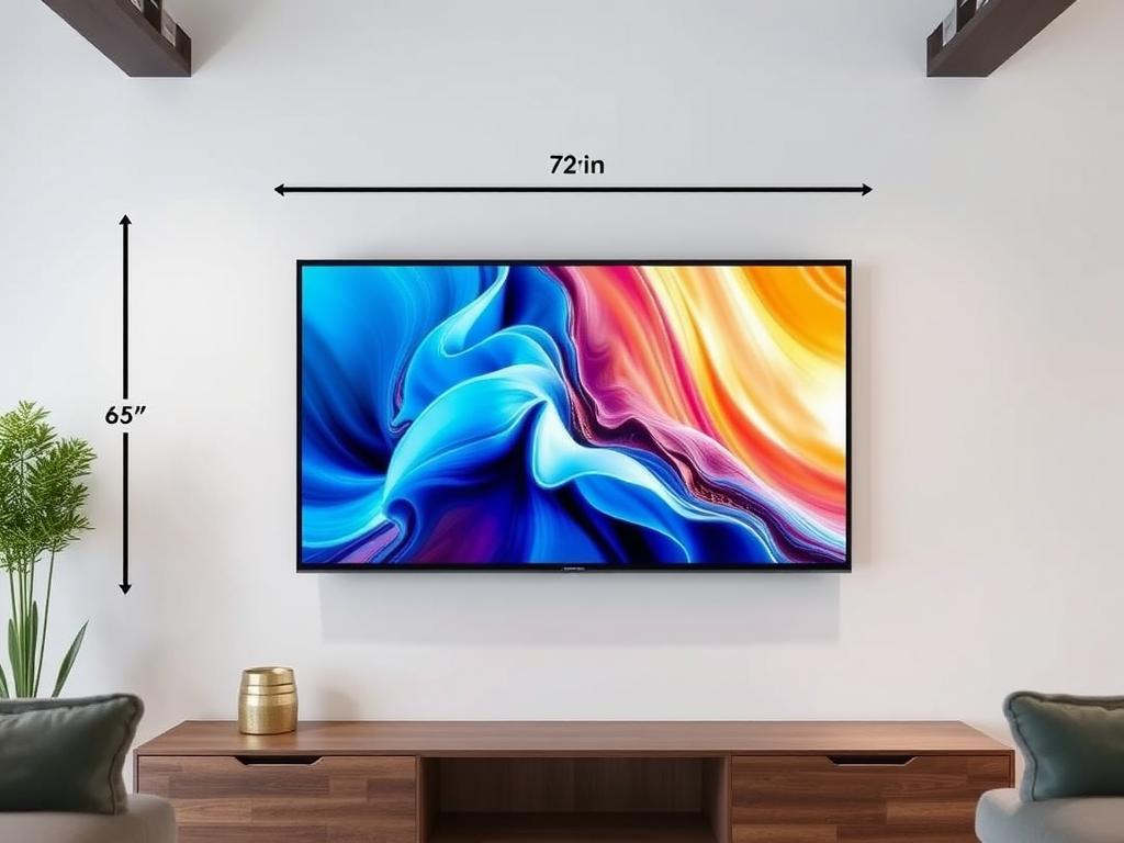 На какой высоте вешать телевизор 55 дюймов: Рекомендованная высота и советы по расчету