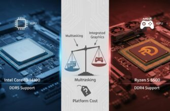 Два недорогих характери: i3-14100 чи Ryzen 5 5500 для розумного ПК